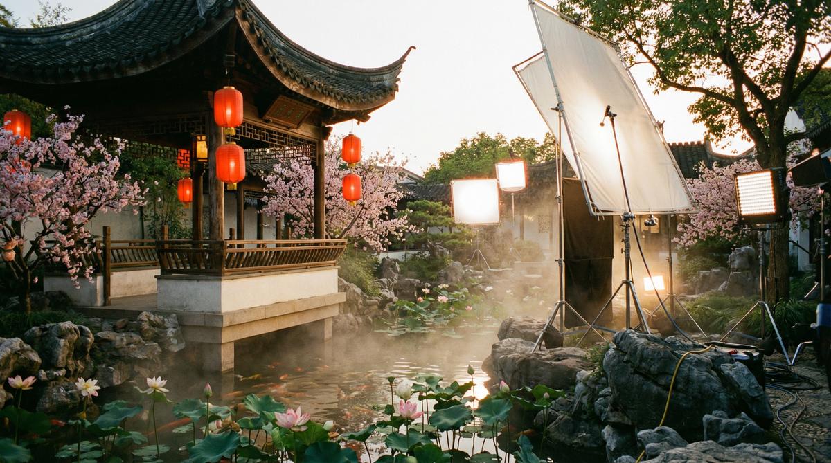 高清动漫传媒古风园林传媒拍摄东方美学影视创作